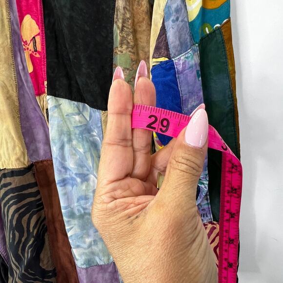 Vintage 80's Patchwork Webebop Plus Size 1X Oversized Top Blouse - Picture 4 of 5